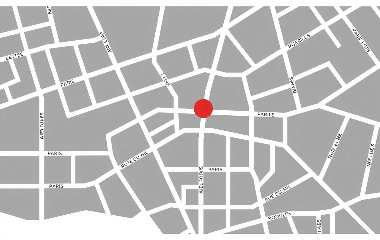 Carte schématique Paris 2ème