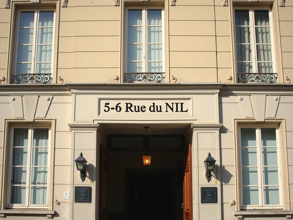 Façade du bâtiment 5-6 Rue du Nil, Paris 2ème