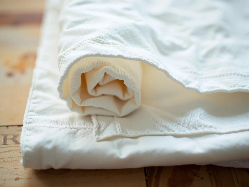 Détail de pliage artisanal